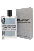Zadig and Voltaire This is Him EDT Spray 100ml Vibes of Freedom Mens Fragrance - Standard Regular Size