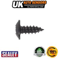 Sealey Self-Tapping Pozi Flanged Head Screw 3.5 x 10mm Black Pack of 100 BST3510