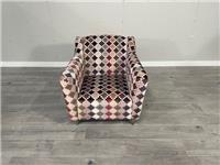 DFS Claudette Purple Pattern Occasional Armchair RRP £879
