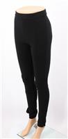 TOTEME STRETCH LEGGINGS WOMENS ANKLE ZIPS M BLACK RRP £150 AD - M Regular