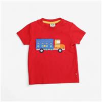 Frugi, Red Pineapple Truck T-Shirt, 12-18 Months 122894M/2