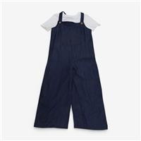 One Off, Dungaree & Tee Soft Denim Bicycle, 6-7 Years 9899C5B1EDCB/1
