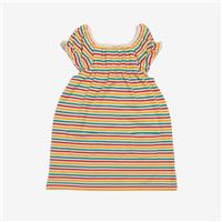 Little Green Radicals, Rainbow Stripe Playdays Dress, 3-4 Years S21-624-RAIS/12