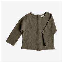 The Simple Folk, The Button Back Top, 4-5 Years 1066M-OLVE/23