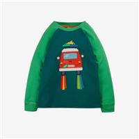 Frugi, Jake Applique T-Shirt Jurassic Coast Camping, 6-7 Years TTS221DCM/36