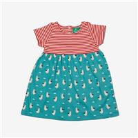 Little Green Radicals, Summer Seagull Easy Peasy Dress, 12-18 Months S21-610-...