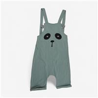 Turtledove, Short Dungaree Green Bear Face , 7-8 Years AEE6EC1E73B5/1