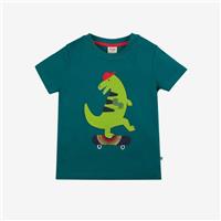 Frugi, Carsen Applique T-Shirt Jurassic Coast Camping, 7-8 Years TTS214DDM/45