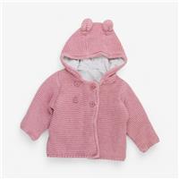 Marks And Spencer, Pink Knitted Jacked Flower Lined , 3-6 Months 4EE6654B3BE8/1