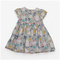 John Lewis, Dress Cotton Ss Birds Flowers , 9-12 Months 6545C055F301/1