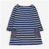 Kite, Dress Blue Stripe With Ditsy Pockets, 6-7 Years 481235567231/1