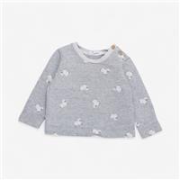 The White Company, Grey Leaping Sheep Sweater, 3-6 Months 3C6B68B4EB70/1