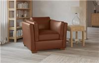 Marks and Spencer M&S Carlton Dark Tan Family Leather Armchair RRP £1099