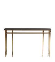 OKA Crawford Dark Espresso & Brass Console Table RRP £3195