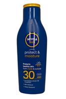 Nivea Sun Protect and Moisture Sun Lotion 200ml SPF30 Water Resistant - Standard Regular Size