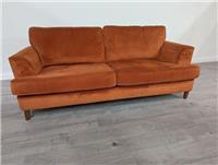 Marks and Spencer M&S Copenhagen Paprika Plush Velvet 3 Seater Sofa RRP £1985