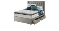 DFS Litcham Pebble Herringbone Weave 4 Drawer Storage Super King Bed RRP £2015