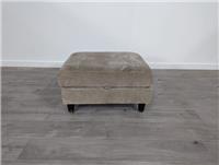 Marks and Spencer Scarlett Natural Opulent Chenille Storage Footstool RRP £449