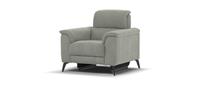 Sofology Illinois Charcoal Textured Fabric Power Recliner Armchair RRP £1039