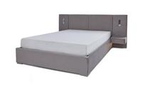 DFS Panelle Grey Velvet Double Ottoman Storage Bed & Bedside Tables RRP £899