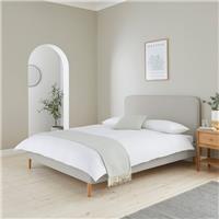 Dusk Ascot Natural Linen Look Fabric Super King Bed Frame RRP £259