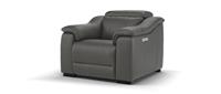 Sofology Carrera Charcoal Embossed Leather Power Recliner Armchair RRP £959
