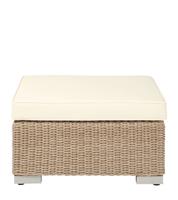 OKA Luccombe Driftwood All Weather Rattan Outdoor/Garden Ottoman RRP £595