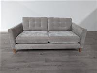 Marks and Spencer M&S Monroe Silver Opulent Chenille 3 Seater Sofa RRP £1099