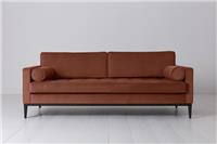 Swyft Model 02 3 Seat Sofa - Brick Velvet RRP £1399