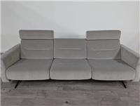 Stressless Stella Begonia Light Grey Fabric 3 Seater Sofa RRP £4499