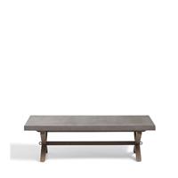 OKA Charing Ash Grey Concrete & Teak Indoor/Outdoor Coffee Table RRP £1295