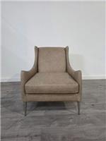 DFS Dulwich Taupe Leather Accent Chair RRP £979