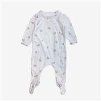 The White Company, Floral Frill Collar Sleepsuit, 0-3 Months 121030/1