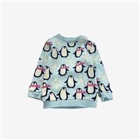 Marks And Spencer, Ice Blue Penguin And Snowflake Sweatshirt , 9-12 Months 12...