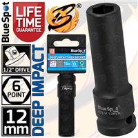 12mm Deep Impact Socket 1/2 Drive 6 Point Single Hex Impact LifeTime Guarantee