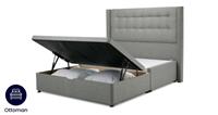 DFS Litcham Pebble Herringbone Double Ottoman Storage Divan Bed RRP £1169