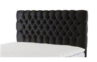 DFS Claxby Black Crushed Velvet King Size Headboard RRP £499