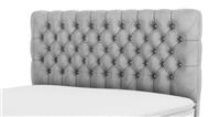 DFS Claxby Silver Crushed Velvet Double Headboard RRP £449