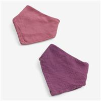 Kidly, Pink And Purple Dribble Bibs, 0-3 Months 108097/2