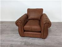 DFS Lomond Augustus Brown Combination Armchair RRP £899