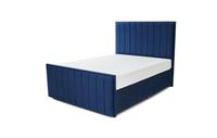 DFS Lucine Royal Blue Velvet King Size Storage Ottoman Bedframe RRP £2099
