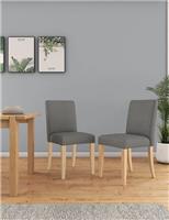 Marks and Spencer M&S Milton Grey Set of 2 Dining Chairs RRP £229