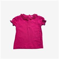 Lilly And Sid, Pink Frill Sleeve T-Shirt, 6-12 Months 108106/1