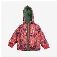 White Stuff, Reversible Pink / Green Puffer Coat, 3-4 Years 105404/1