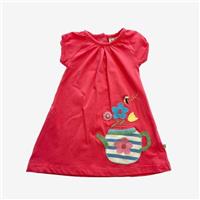 Frugi, Pink Flowers In A Tea Pot Tunic, 3-6 Months 103494/1