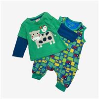 Frugi, Farmyard Romper And T-Shirt, 0-3 Months 102037/1