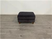 Marks and Spencer M&S Ashton Charcoal Aquaclean Velvet Footstool RRP £549
