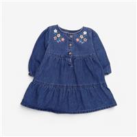 Marks And Spencer, Denim With Embroidery Flowers Ls , 3-6 Months 124400m/1