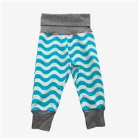 One Off, Me&I Blue And White Wave Print Leggings, 3-6 Months 103102/1