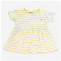 John Lewis, Dress Jersey Yellow Stripe With Lemon, 6-9 Months 7B509D680E59/1